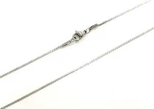 18" Stainless Steel Serpentine Chain Chain Necklace, 1.2mm | 18" 不鏽鋼項鏈, S鏈