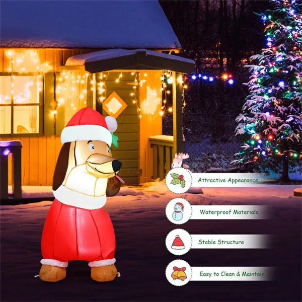 5 Feet Christmas decoration Inflatable Christmas Dog