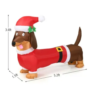 5 Feet Christmas decoration Inflatable Christmas Dog