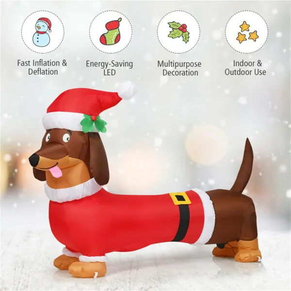 5 Feet Christmas decoration Inflatable Christmas Dog