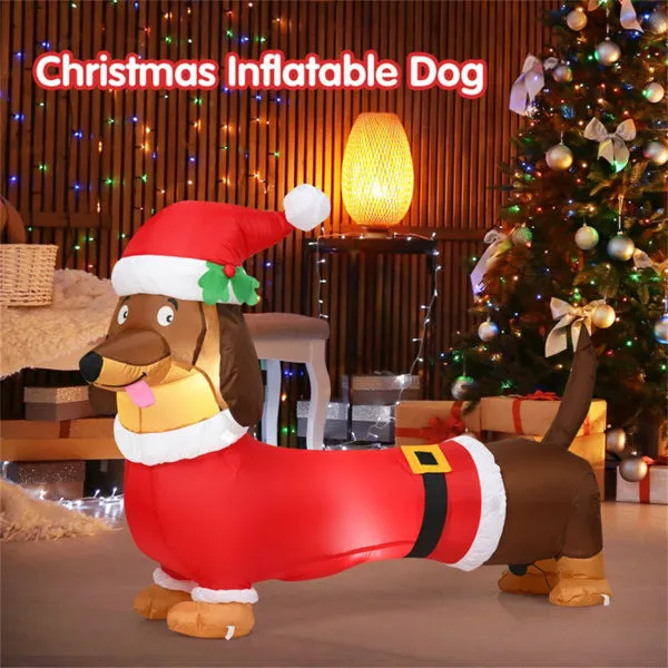 5 Feet Christmas decoration Inflatable Christmas Dog