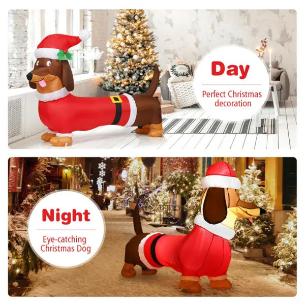 5 Feet Christmas decoration Inflatable Christmas Dog