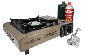 8,000 BTU PORTABLE DUAL FUEL CAMP STOVE