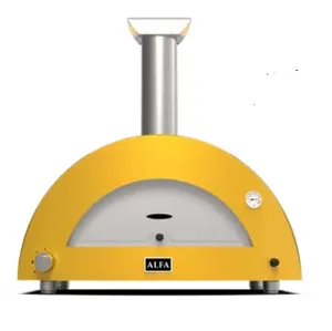 Alfa 2 Pizze 38" Gas-Fueled Pizza Oven - Fire Yellow