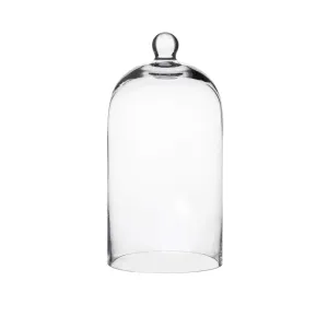 Clear Glass Cloche Bell Jar - Glass Display Dome (7X14 Inch