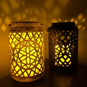 Exotic Flower Lantern with LED Candle