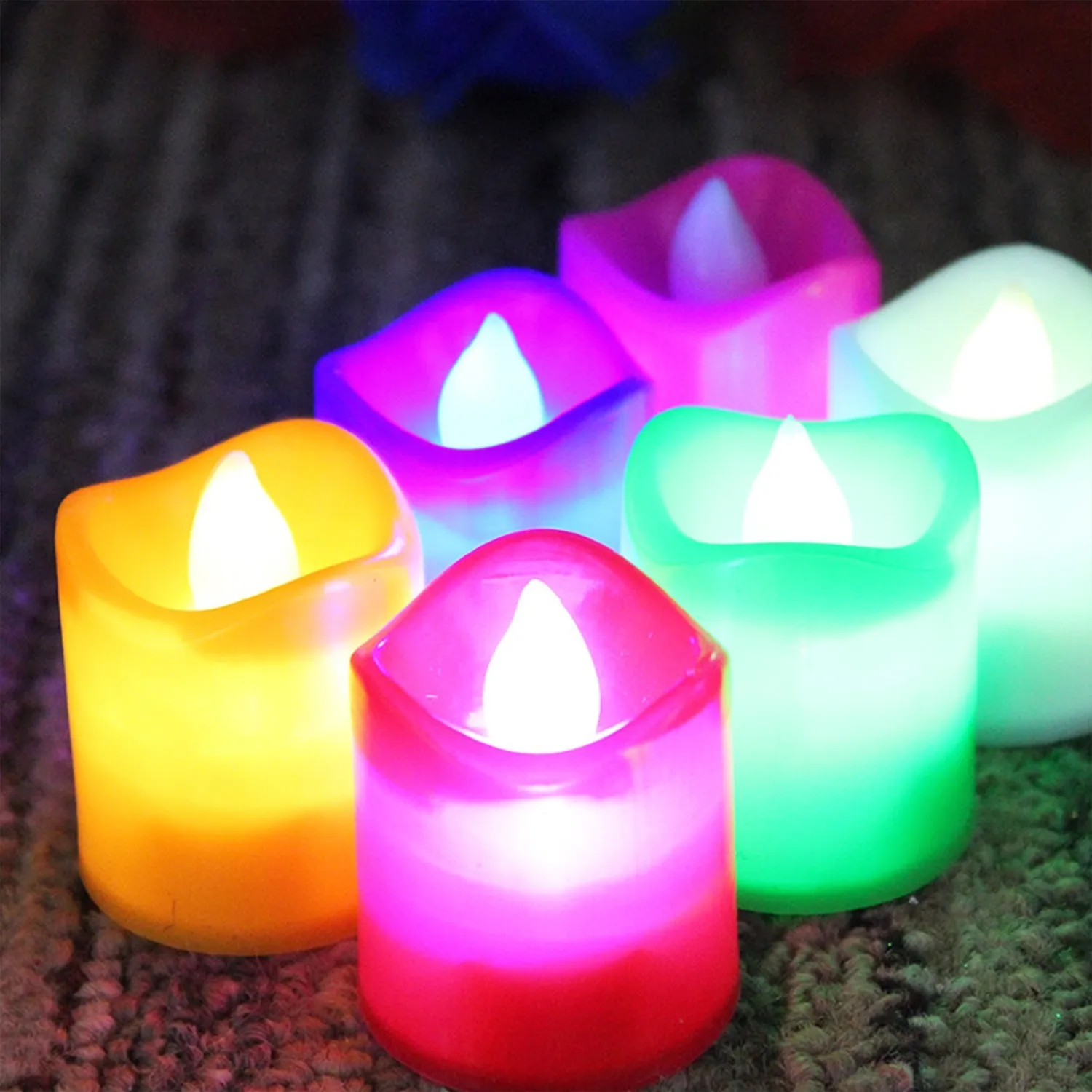 Festival Decorative - LED Tealight Candles (Multi Color)