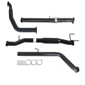 FORD RANGER PJ PK 2.5L & 3.0L AUTO 3" TURBO BACK CARBON OFFROAD EXHAUST WITH HOTDOG ONLY