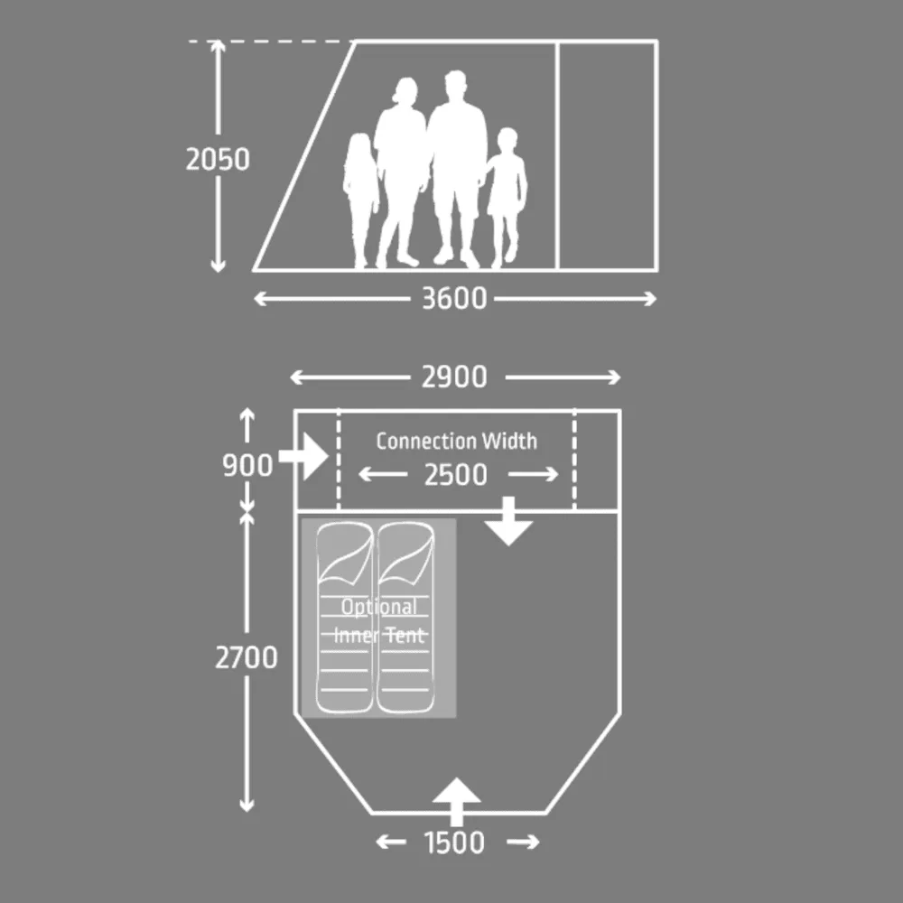 Kampa  Action Air Drive Away Awning