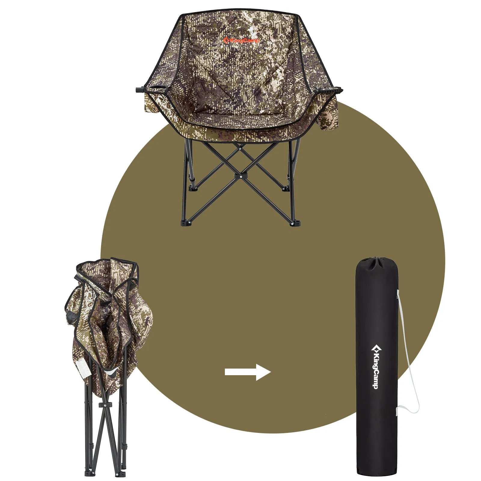 KingCamp Extra Large Slant Backrest Chair