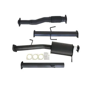 MITSUBISHI TRITON MQ, MR 2.4L 4N15 1/2015>3" # DPF # BACK CARBON OFFROAD EXHAUST MUFFLER NO CAT