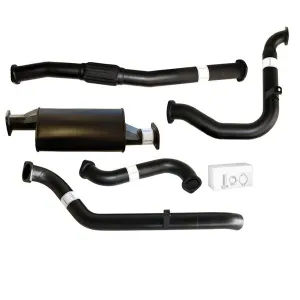 NISSAN PATROL GU Y61 3.0L 2000 -2016 UTE, WAGON 3" TURBO BACK CARBON OFFROAD EXHAUST WITH MUFFLER ONLY - NO CAT