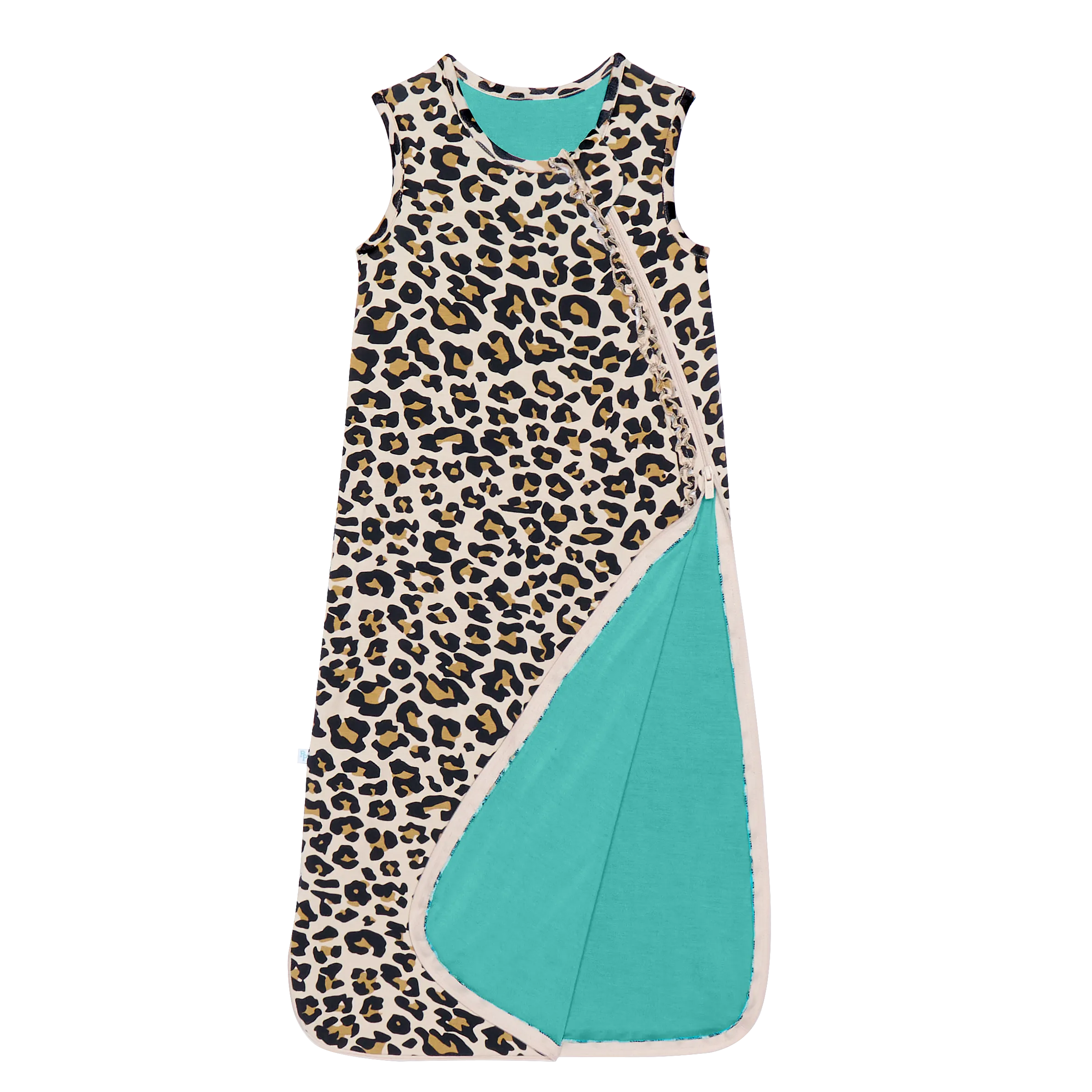 Posh Peanut 1.0 Tog Sleeveless Ruffled Sleep Bag - Lana Leopard