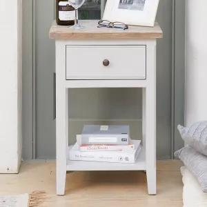 Ridley Grey One Drawer Lamp/Bedside Table