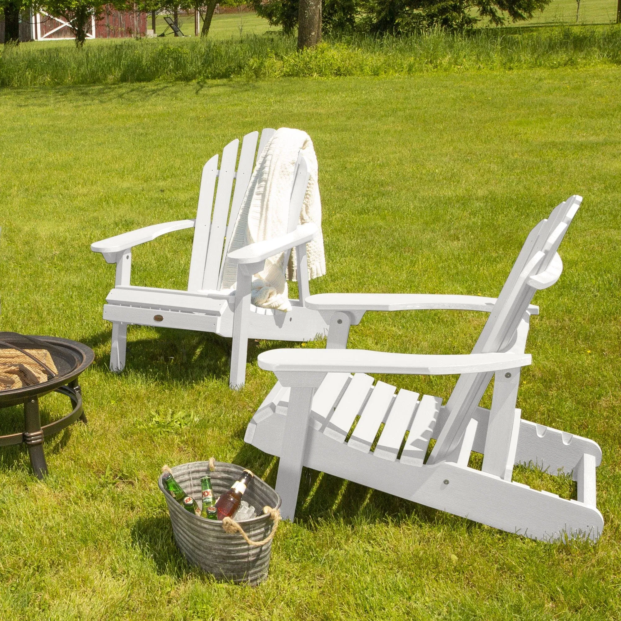 Set of 2 Hamilton Reclining Adirondack Chairs