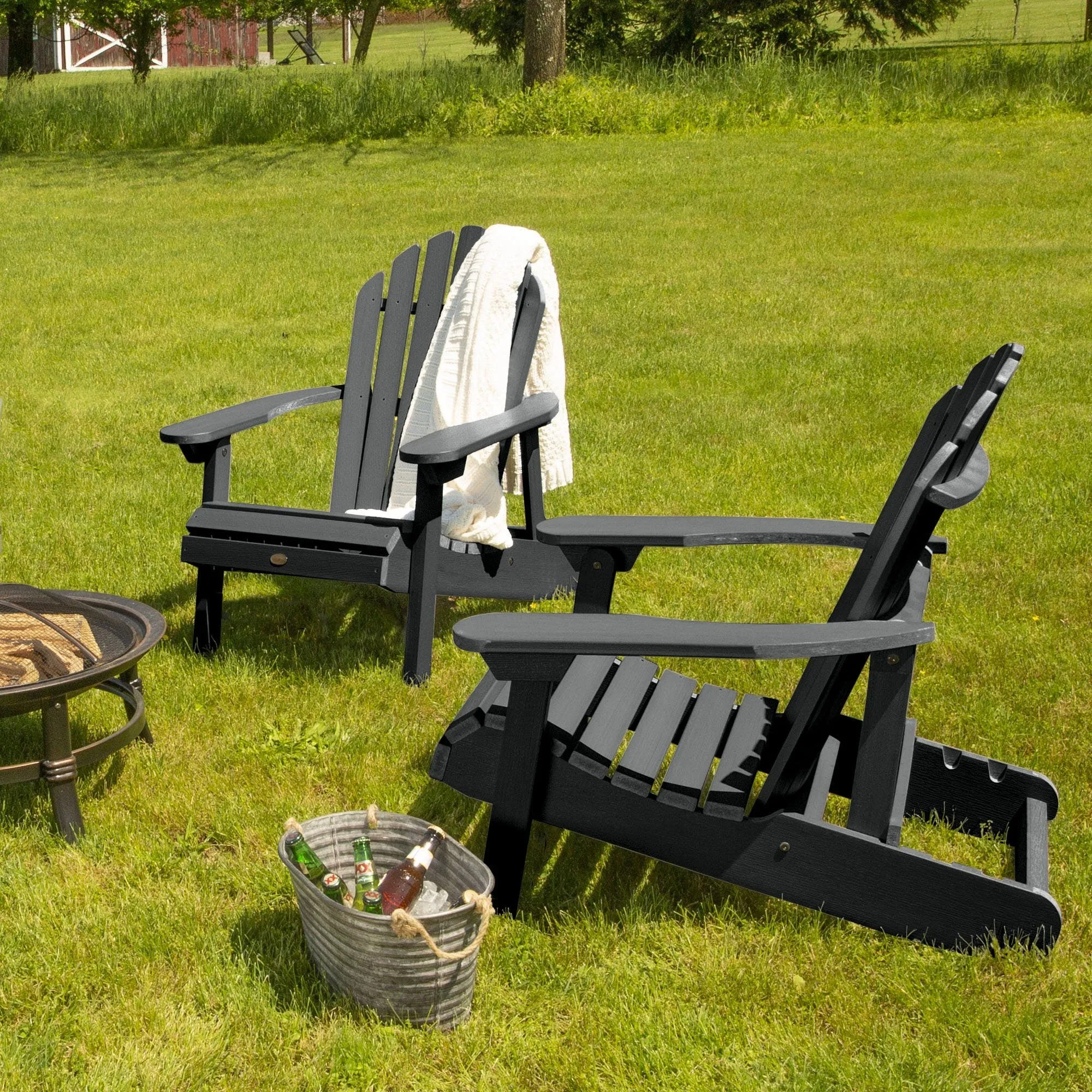 Set of 2 Hamilton Reclining Adirondack Chairs