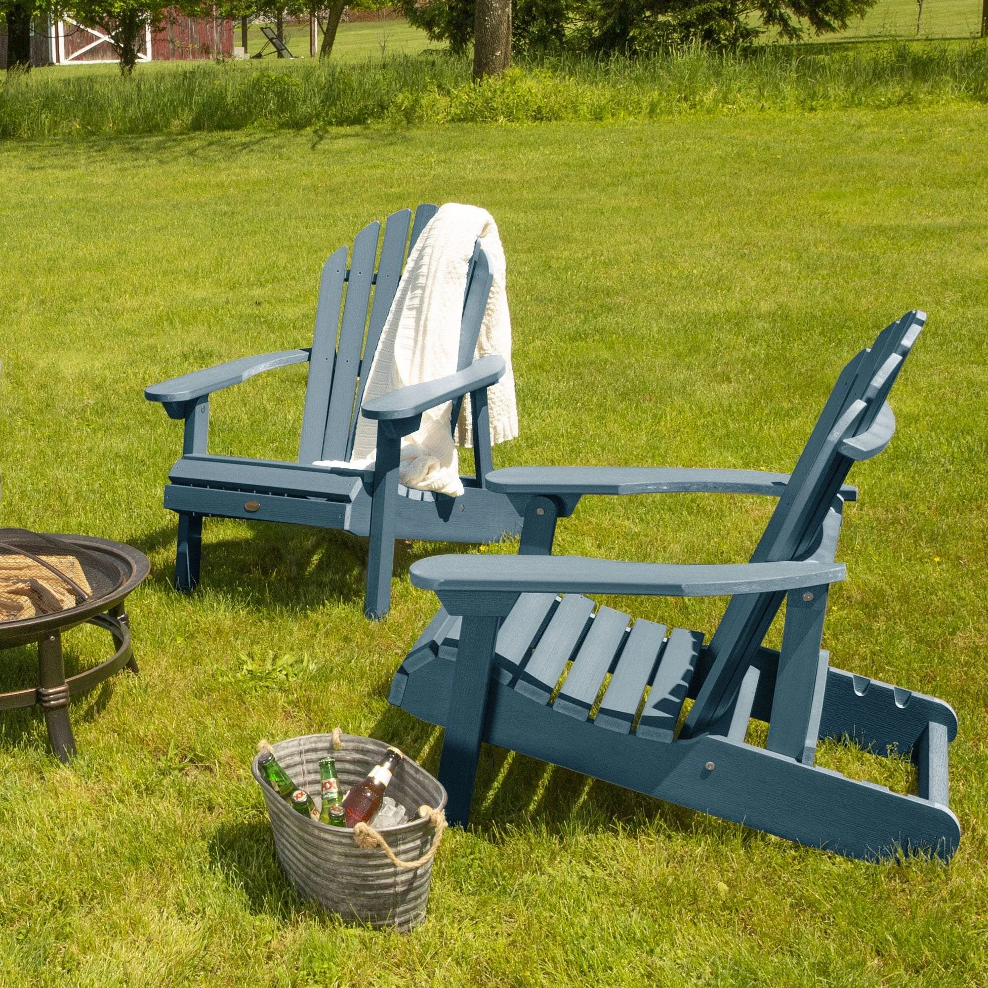 Set of 2 Hamilton Reclining Adirondack Chairs