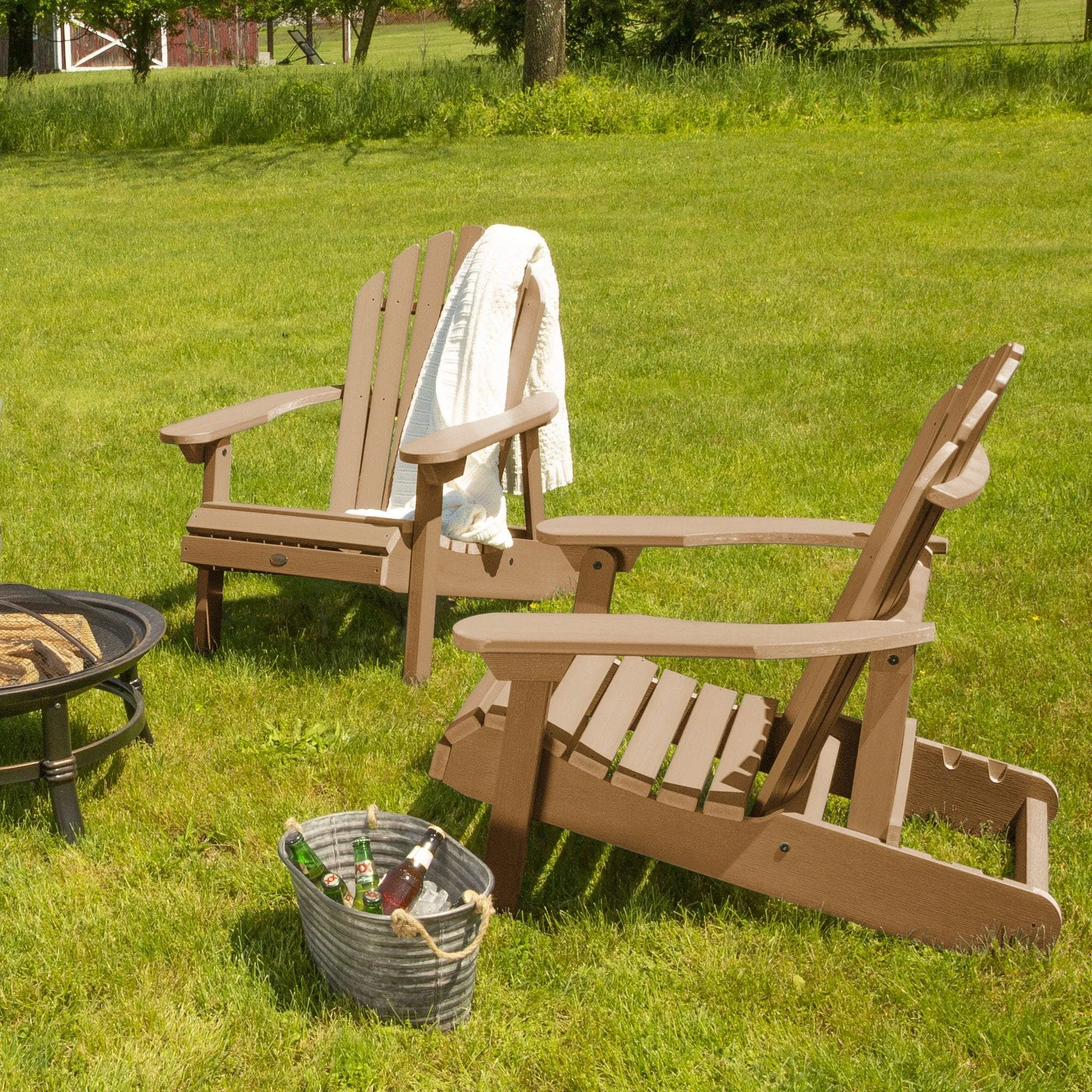 Set of 2 Hamilton Reclining Adirondack Chairs