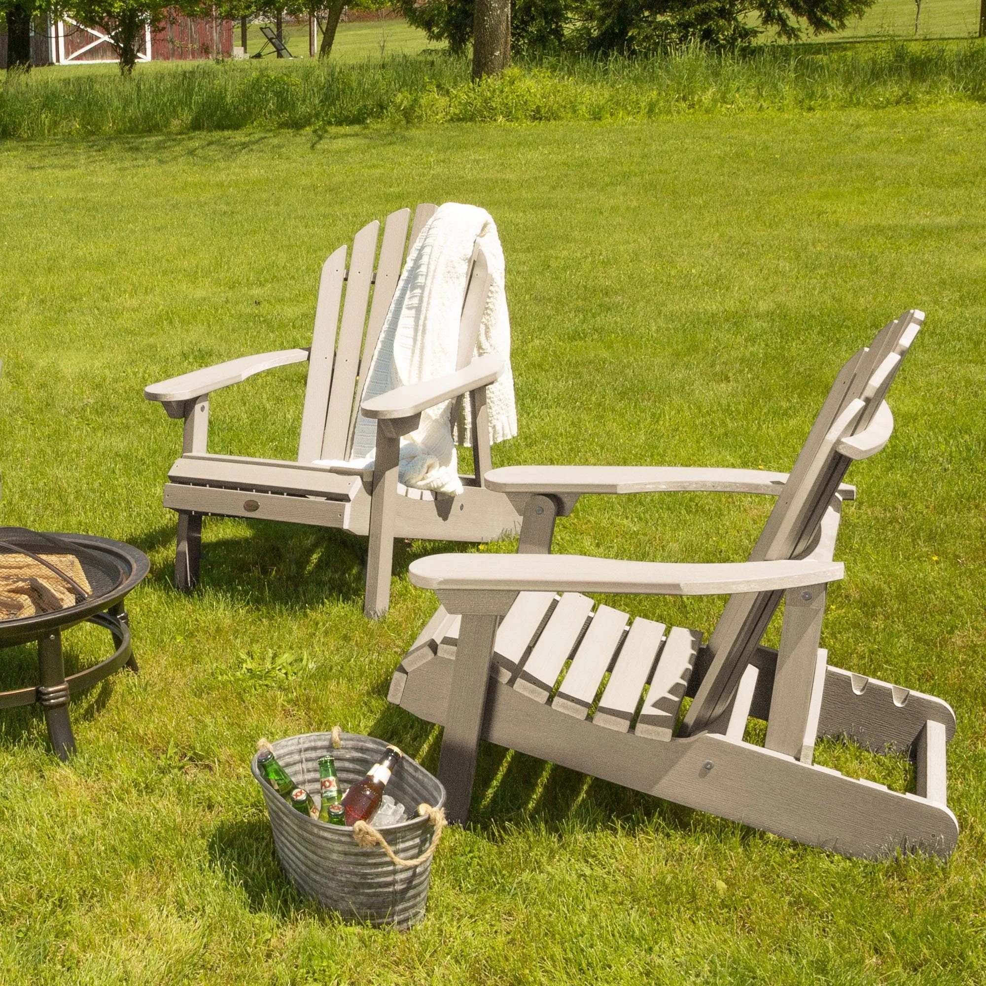 Set of 2 Hamilton Reclining Adirondack Chairs