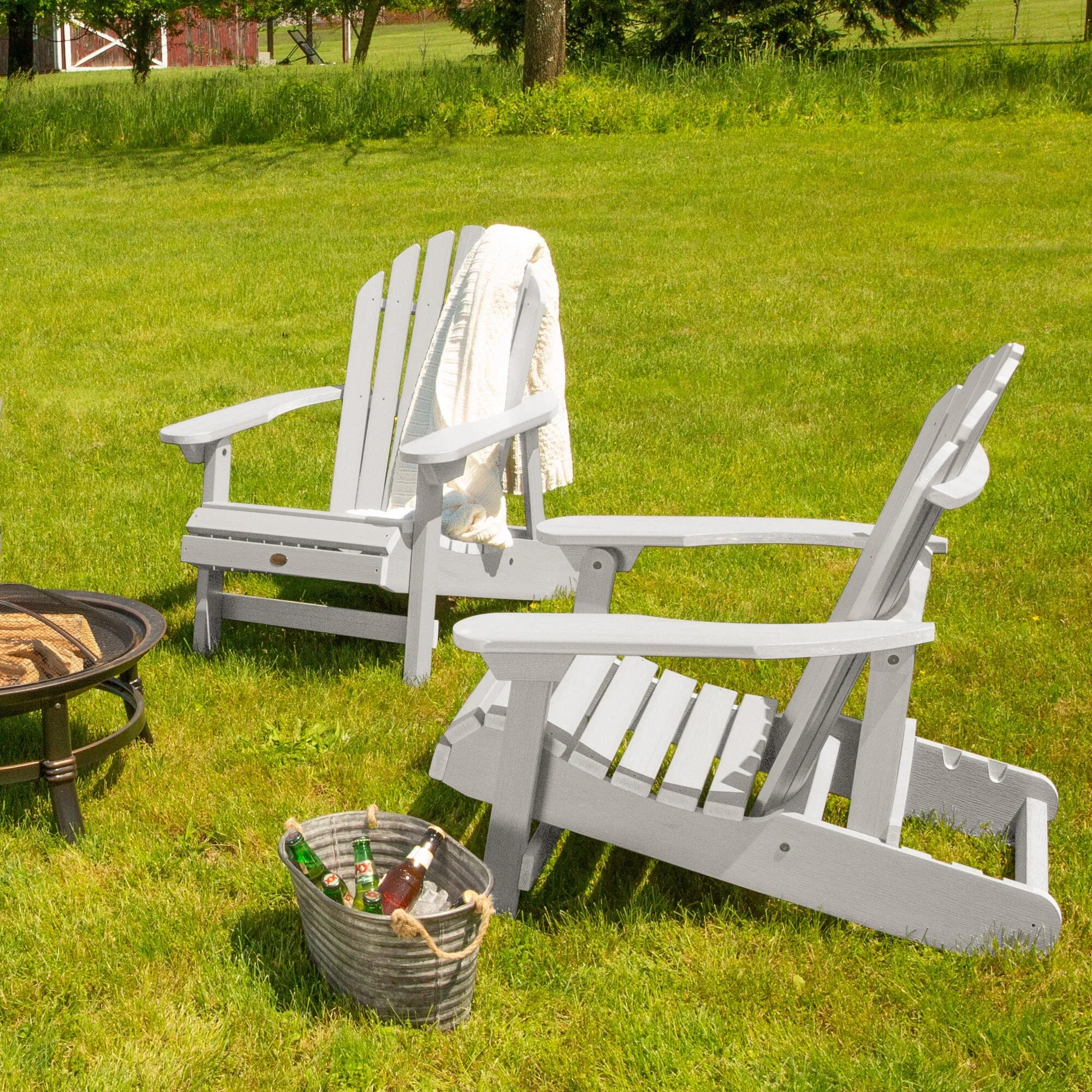 Set of 2 Hamilton Reclining Adirondack Chairs