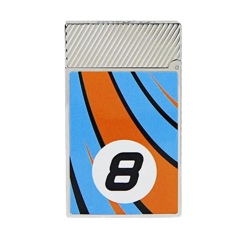 S.T. Dupont Ligne 2 Le Mans Orange and Chrome Flint Lighter