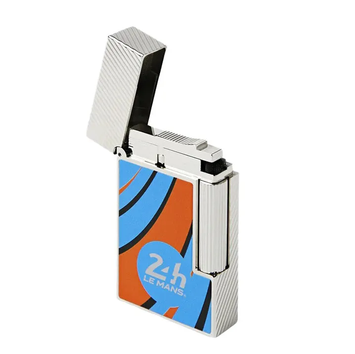 S.T. Dupont Ligne 2 Le Mans Orange and Chrome Flint Lighter