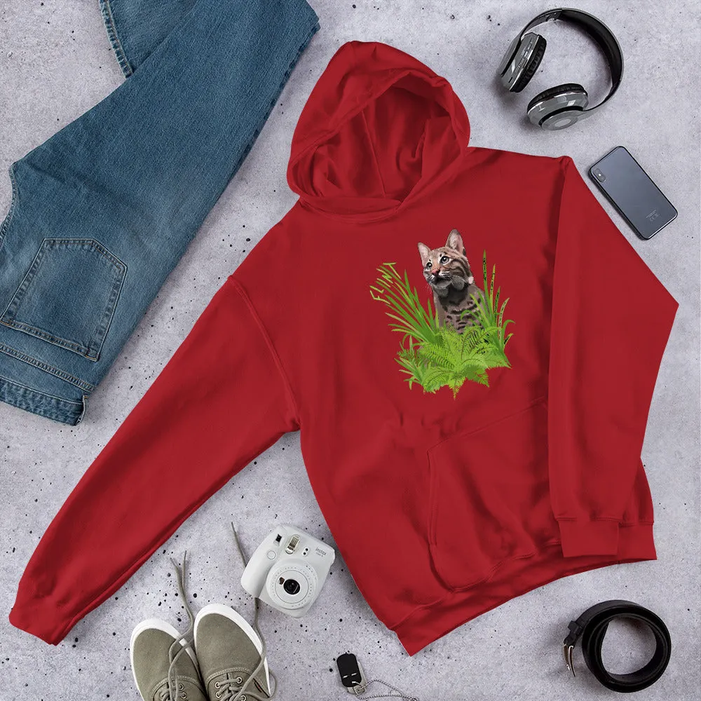 Sweatshirt - Flint the Curious Bobcat Hoodie (Up To 5X)