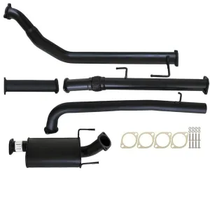 Toyota HILUX KUN16/26 3L 1KD-FTV D4D 2005 - 9/2015 3" TURBO BACK CARBON OFFROAD EXHAUST MUFFLER NO CAT