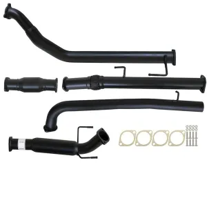 Toyota HILUX KUN16/26 3L 1KD-FTV D4D 2005 - 9/2015 3" TURBO BACK CARBON OFFROAD EXHAUST WITH CAT & HOTDOG